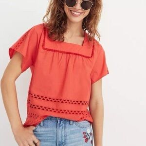 Madewell Eyelet Angelica Top